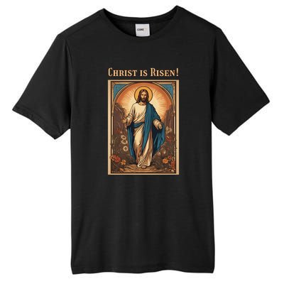 Christian Easter Jesus Christ Is Risen Tall Fusion ChromaSoft Performance T-Shirt