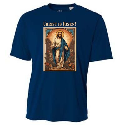 Christian Easter Jesus Christ Is Risen Cooling Performance Crew T-Shirt