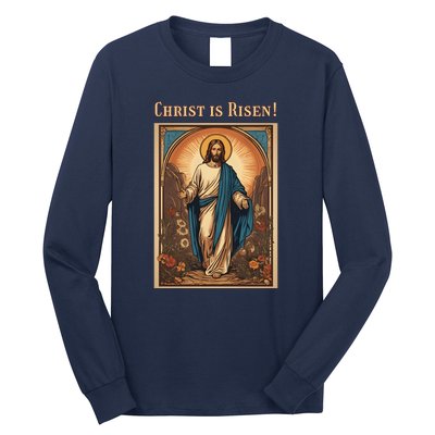 Christian Easter Jesus Christ Is Risen Long Sleeve Shirt