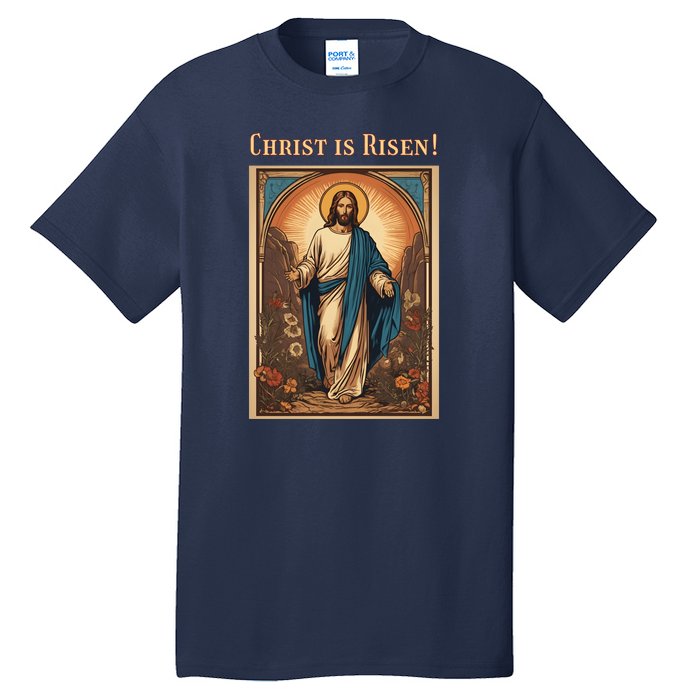 Christian Easter Jesus Christ Is Risen Tall T-Shirt