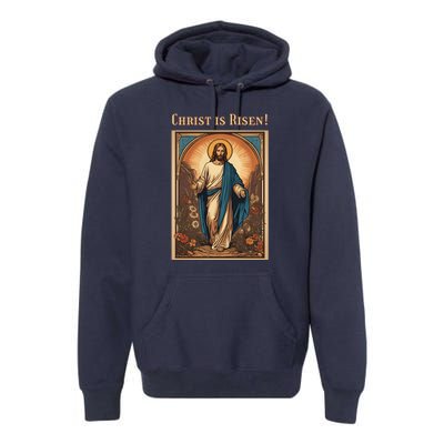 Christian Easter Jesus Christ Is Risen Premium Hoodie