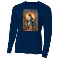 Christian Easter Jesus Christ Is Risen Cooling Performance Long Sleeve Crew