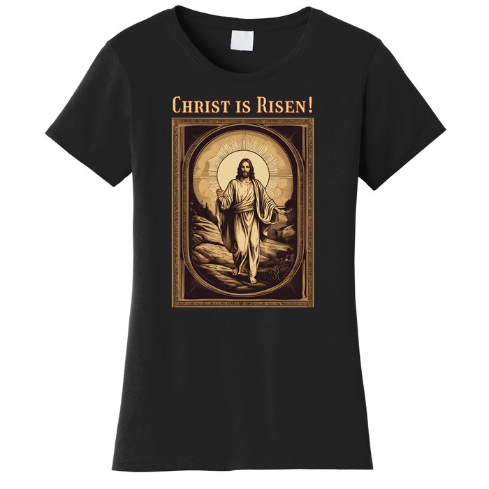 Christian Easter Jesus Christ Is Risen Women's T-Shirt