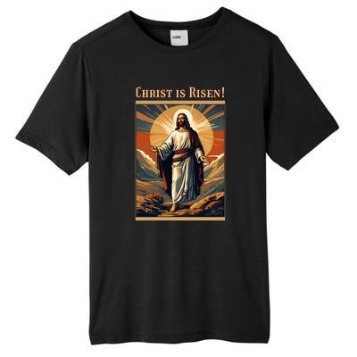 Christian Easter Jesus Christ Is Risen Tall Fusion ChromaSoft Performance T-Shirt