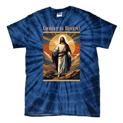 Christian Easter Jesus Christ Is Risen Tie-Dye T-Shirt