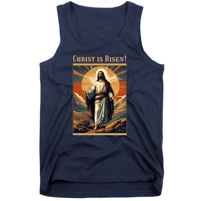 Christian Easter Jesus Christ Is Risen Tank Top