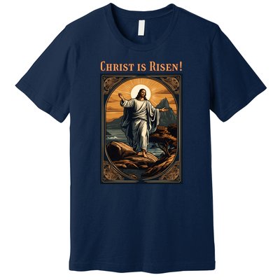 Christian Easter Jesus Christ Is Risen Premium T-Shirt