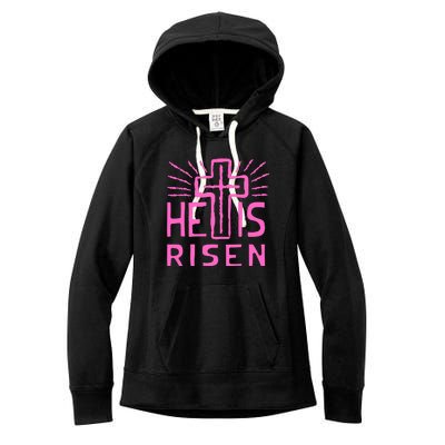 Christian Easter Jesus Christ Is Risen Women's Fleece Hoodie