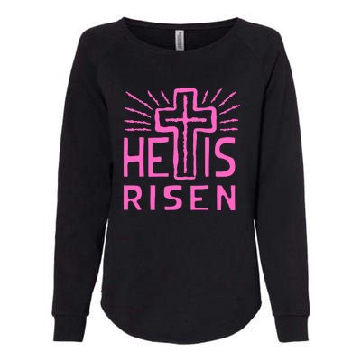 Christian Easter Jesus Christ Is Risen Womens California Wash Sweatshirt