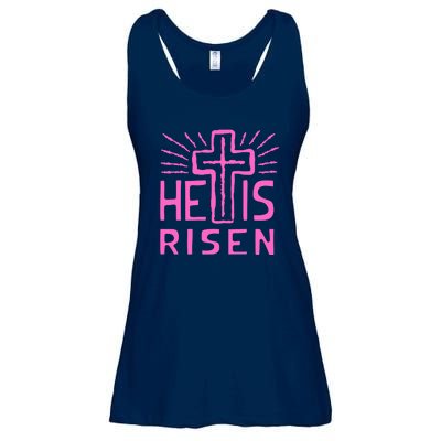 Christian Easter Jesus Christ Is Risen Ladies Essential Flowy Tank