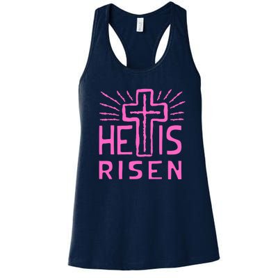 Christian Easter Jesus Christ Is Risen Women's Racerback Tank