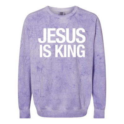 Carew Ellington Jesus Is King Colorblast Crewneck Sweatshirt