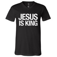 Carew Ellington Jesus Is King V-Neck T-Shirt