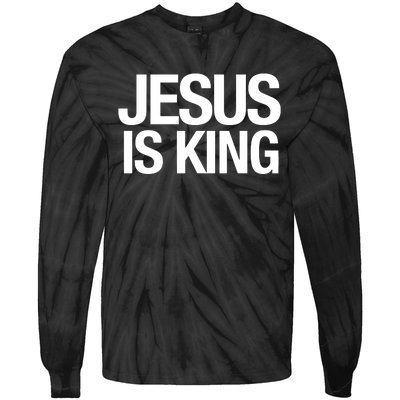 Carew Ellington Jesus Is King Tie-Dye Long Sleeve Shirt