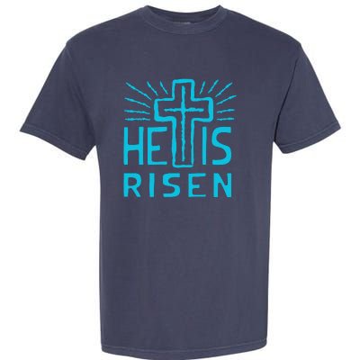 Christian Easter Jesus Christ Is Risen Garment-Dyed Heavyweight T-Shirt