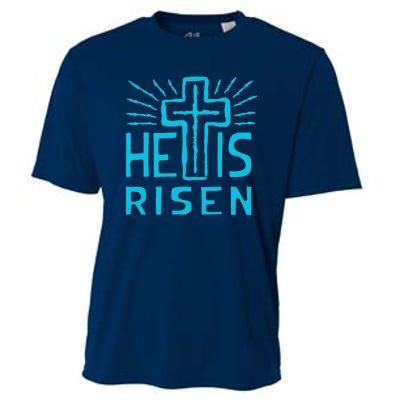 Christian Easter Jesus Christ Is Risen Cooling Performance Crew T-Shirt