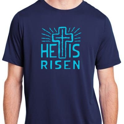 Christian Easter Jesus Christ Is Risen Adult ChromaSoft Performance T-Shirt