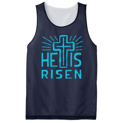 Christian Easter Jesus Christ Is Risen Mesh Reversible Basketball Jersey Tank