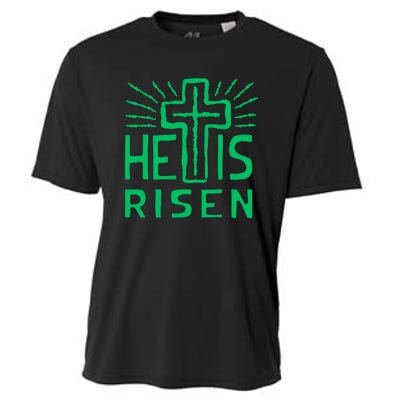 Christian Easter Jesus Christ Is Risen Cooling Performance Crew T-Shirt