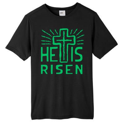 Christian Easter Jesus Christ Is Risen Tall Fusion ChromaSoft Performance T-Shirt