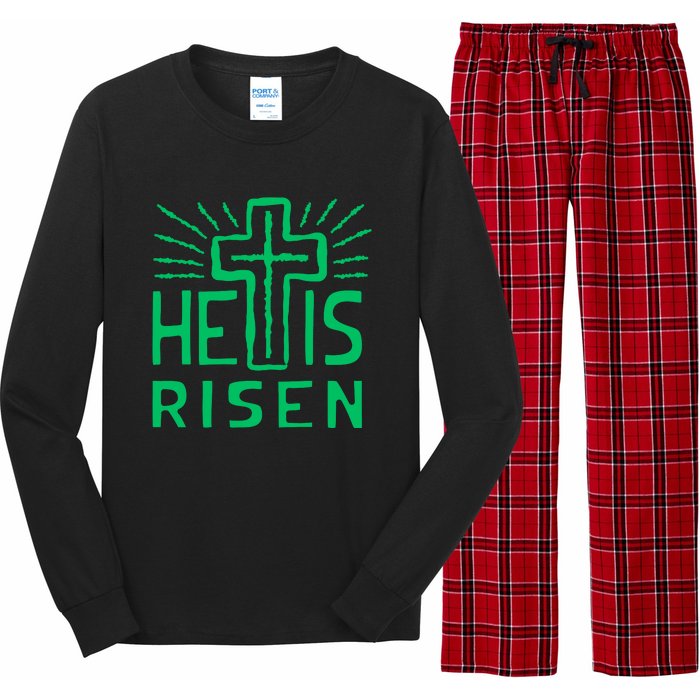 Christian Easter Jesus Christ Is Risen Long Sleeve Pajama Set