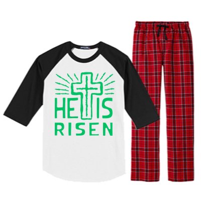 Christian Easter Jesus Christ Is Risen Raglan Sleeve Pajama Set