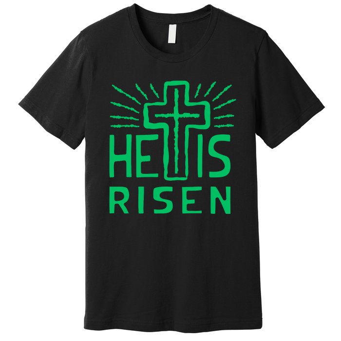 Christian Easter Jesus Christ Is Risen Premium T-Shirt