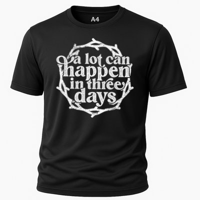 Cute Easter Jesus A Lot Can Happen In Three Days Cooling Performance Crew T-Shirt