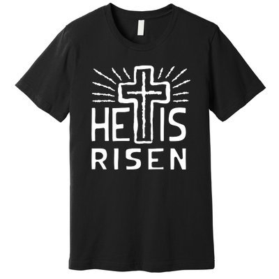 Christian Easter Jesus Christ Is Risen Premium T-Shirt