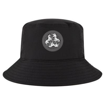 Celtic Epona Knot Ring With Horses Cool Comfort Performance Bucket Hat