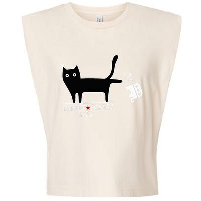 Cat Election Kamala Harris Tim Waltz Garment-Dyed Women's Muscle Tee