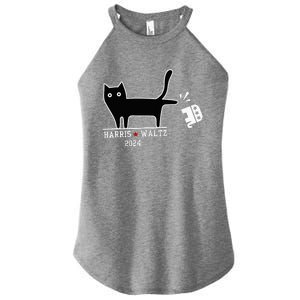 Cat Election Kamala Harris Tim Waltz Women’s Perfect Tri Rocker Tank