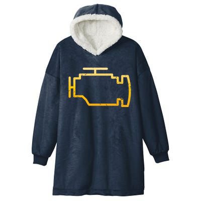 Check Engine Light Funny Mechanic Car Meaningful Gift Hooded Wearable Blanket