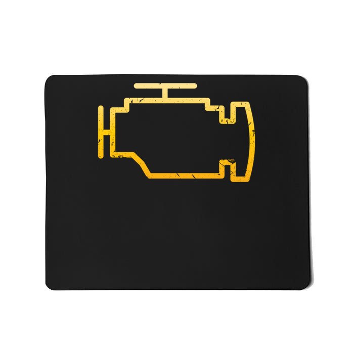 Check Engine Light Funny Mechanic Car Meaningful Mousepad