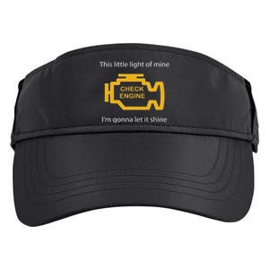 Check Engine Light This Little Light Of Mine Adult Drive Performance Visor