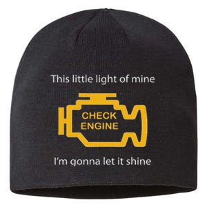 Check Engine Light This Little Light Of Mine Sustainable Beanie