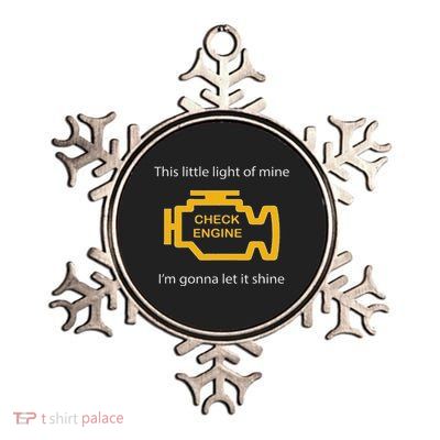 Check Engine Light This Little Light Of Mine Metallic Star Ornament