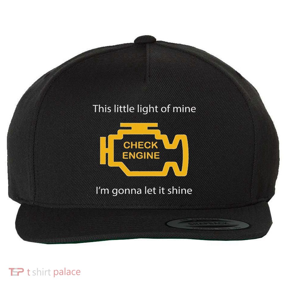 Check Engine Light This Little Light Of Mine Wool Snapback Cap