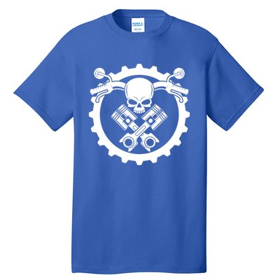 Check Engine Light Funny Mechanic Workshop Motorcycle Repair Gift Tall T-Shirt