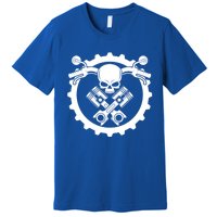 Check Engine Light Funny Mechanic Workshop Motorcycle Repair Gift Premium T-Shirt