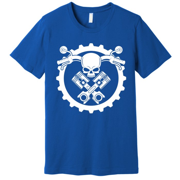 Check Engine Light Funny Mechanic Workshop Motorcycle Repair Gift Premium T-Shirt