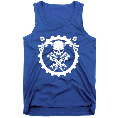 Check Engine Light Funny Mechanic Workshop Motorcycle Repair Gift Tank Top