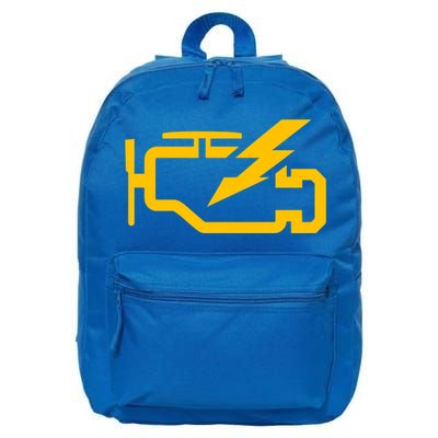 Check Engine Light Funny Automotive Mechanic Meaningful Gift 16 in Basic Backpack