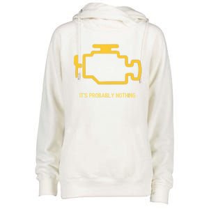 Check Engine Light Meme Meaningful Gift Womens Funnel Neck Pullover Hood