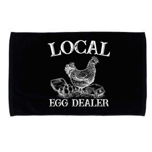 Chicken Egg Lover Gift Support Your Local Egg Dealer Farmer Microfiber Hand Towel