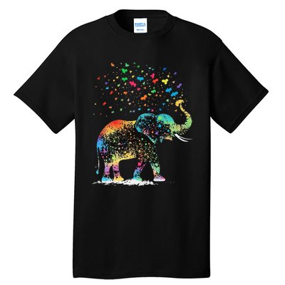 Cute Elephant Lover Animal On Elephant Tall T-Shirt