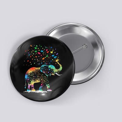 Cute Elephant Lover Animal On Elephant Button