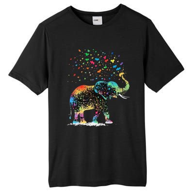 Cute Elephant Lover Animal On Elephant Tall Fusion ChromaSoft Performance T-Shirt