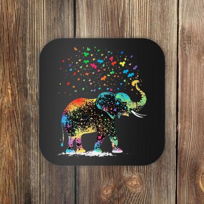 Cute Elephant Lover Animal On Elephant Coaster