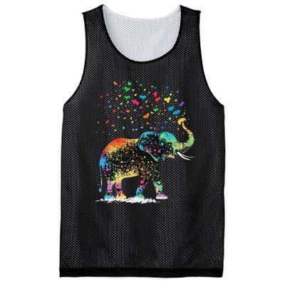 Cute Elephant Lover Animal On Elephant Mesh Reversible Basketball Jersey Tank